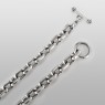 Oz Abstract Tokyo Br9325OX-45 Silver necklace links view.