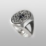 Magische Vissen beautiful arabesque ring OZR107SAG left view.