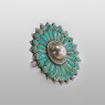 turquoise ring antique jewelry oz abstract R93TQ right