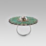 turquoise ring antique jewelry oz abstract R93TQ up straight