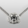Lion necklace oz abstract tokyo front low view.