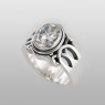 sai003 beautiful stone ring with zirconia saital up left view.