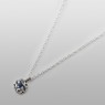 sai060BS small stone charm necklace by Saital left view. 