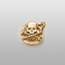 Skull pin badge sai032 by SAITAL front view.