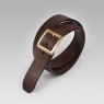 oz abstract tokyo brown leather belt.