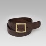 oz abstract tokyo brown leather belt.
