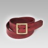 oz abstract tokyo red leather original belt.