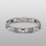 Saital sai039 Silver emblem bracelet.
