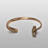 Hammer bangle from solid brass by Oz Abstract Tokyo.