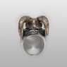 Goat skull ring.