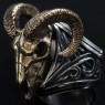 Goat skull ring.