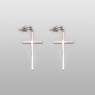 simple and elegant hanging cross pierces.