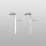 simple and elegant hanging cross pierces.