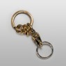 Brass skull key chain.