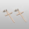 simple and elegant hanging cross pierces.