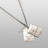 Message plate necklace by BBM and OzTKY.
