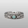 Silver ring with Opal.