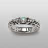 Silver ring with Opal.
