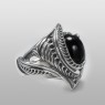 Large onyx ring by Ability Normal.