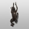 Devil bronze sculpture.