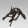 Devil bronze sculpture.