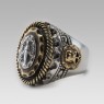 Maria and skulls ring by STS.