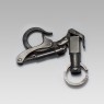 Nakayama Hidetoshi Key Holder in Black Steel.