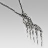 Gothic silver necklace by Ability Normal.