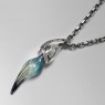 Ability Normal silver and glass necklace.