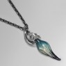 Ability Normal silver and glass necklace.