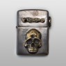 Skull zippo by Solid Traditional Silver.