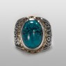 Turquoise ring by Solid Traditional Silver.