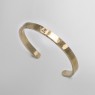 Crossbone bangle from solid brass.