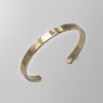 Crossbone bangle from solid brass.