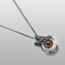 Magische Vissen dragon eye one of a kind necklace collaboration with OzTKY.