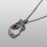 Magische Vissen dragon eye one of a kind necklace collaboration with OzTKY.