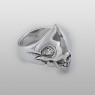 SFD-R-081 skull ring by strange freak designs.