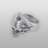 SFD-R-081 skull ring by strange freak designs.