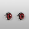 Oz Abstract Tokyo eye ball red glass eye pierce.