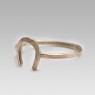 kalico lucy HF026 gold horse shoe ring.