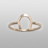 kalico lucy HF026 gold horse shoe ring.