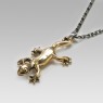UP001Br Lizard necklace by Oz Abstract Tokyo