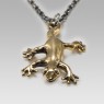 UP001Br Lizard necklace by Oz Abstract Tokyo