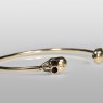 skull bangle brass by oz abstract tokyo skull jewelry