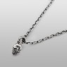 SFD-P-080SV skull necklace strange freak designs.